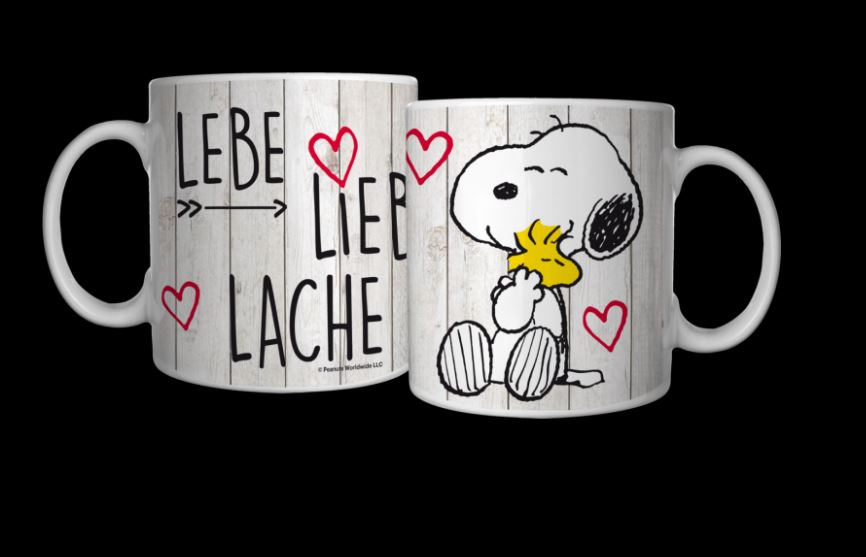 Peanuts Snoopy  Tasse Lebe, Liebe, Lache
